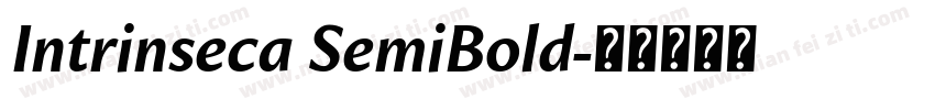Intrinseca SemiBold字体转换
